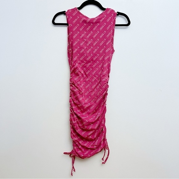 ASOS ODolls Collection Women’s US 8 Pink Motif Detail Ruched Sweater Mini Dress - Picture 5 of 10